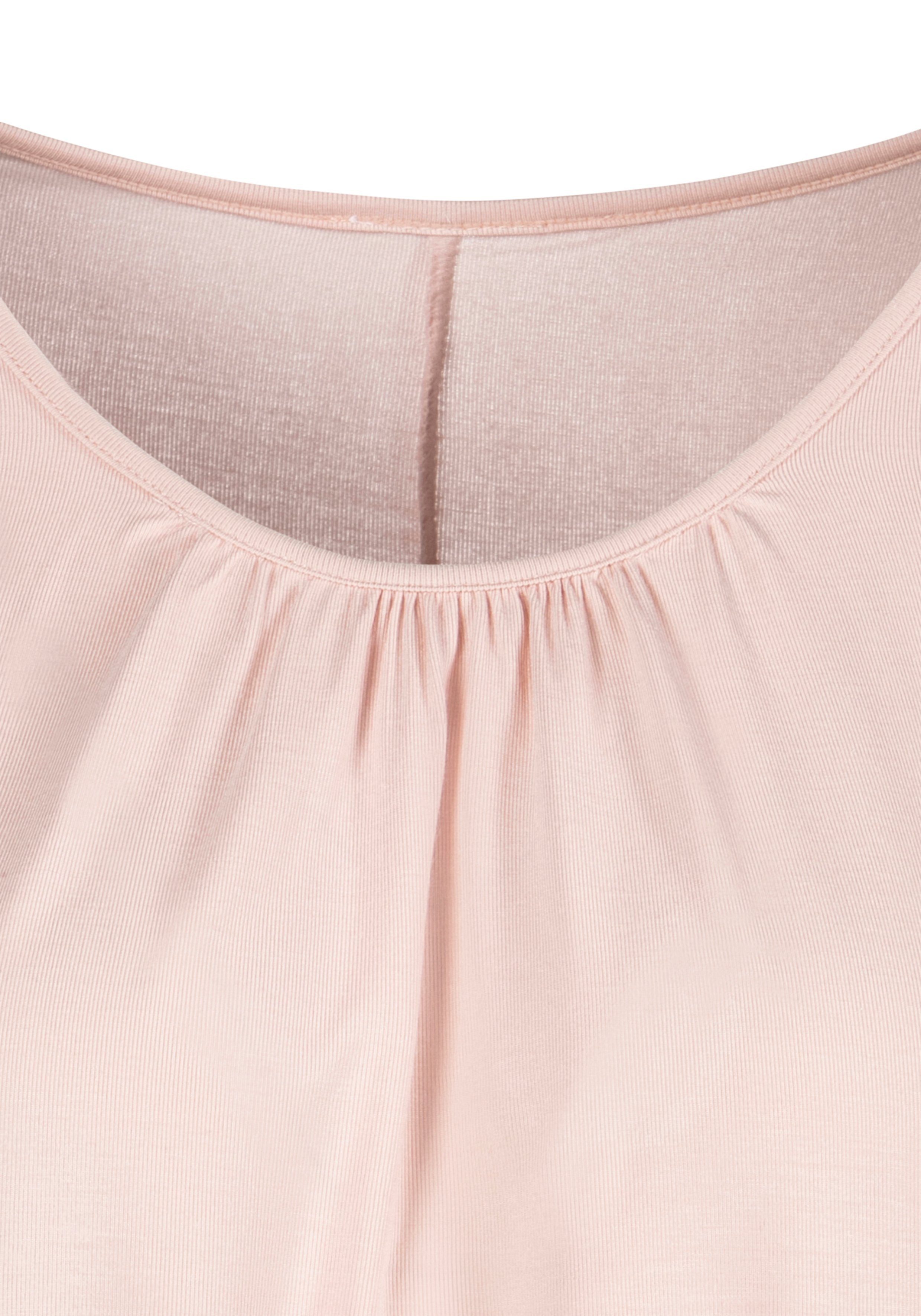 LASCANA 3/4-Arm-Shirt mit zarter Raffung am Ausschnitt