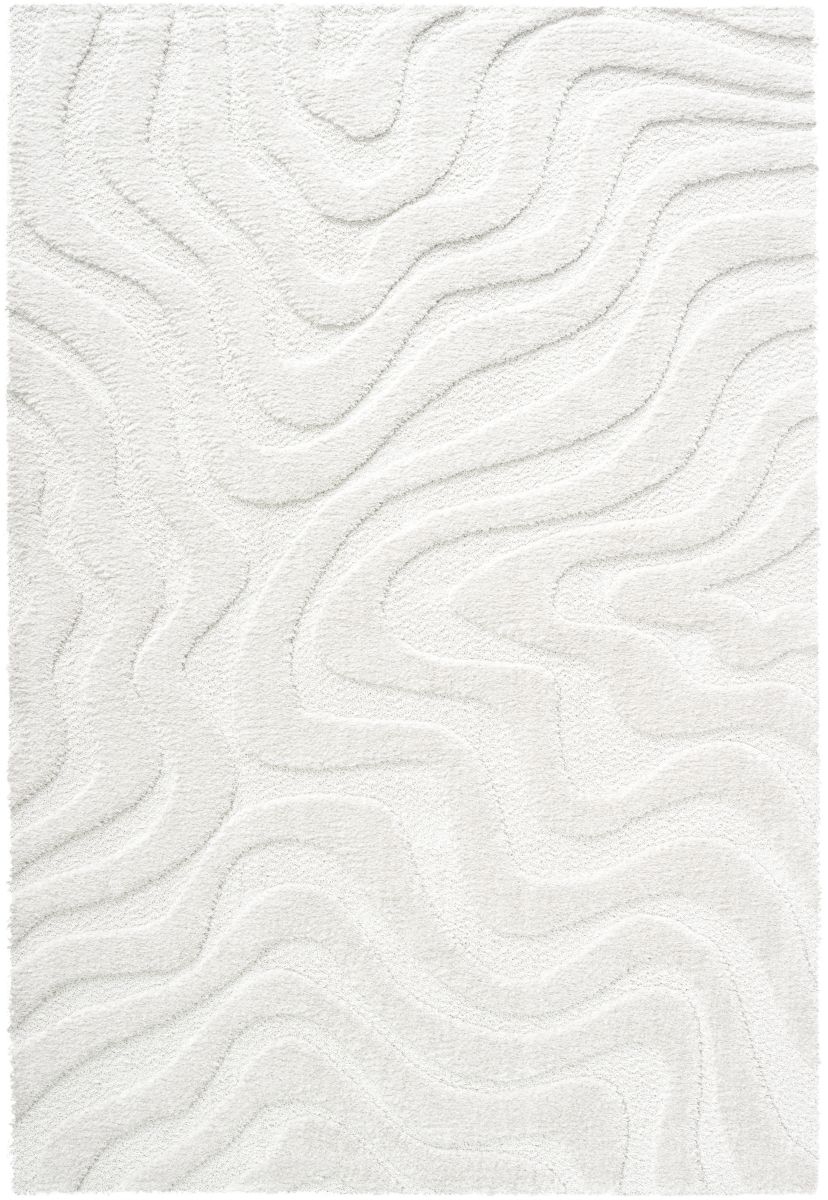 Webteppich Lizardit Creme-Creme 133 x 195 cm