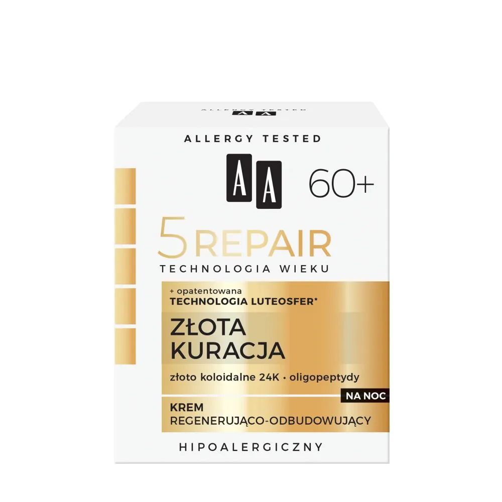 AA Age Technology 5Repair 60+ Golden Treatment Regenererende og genopbyggende natcreme