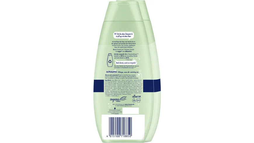SCHAUMA Shampoo 7 Kräuter 2x400ml 800 ml