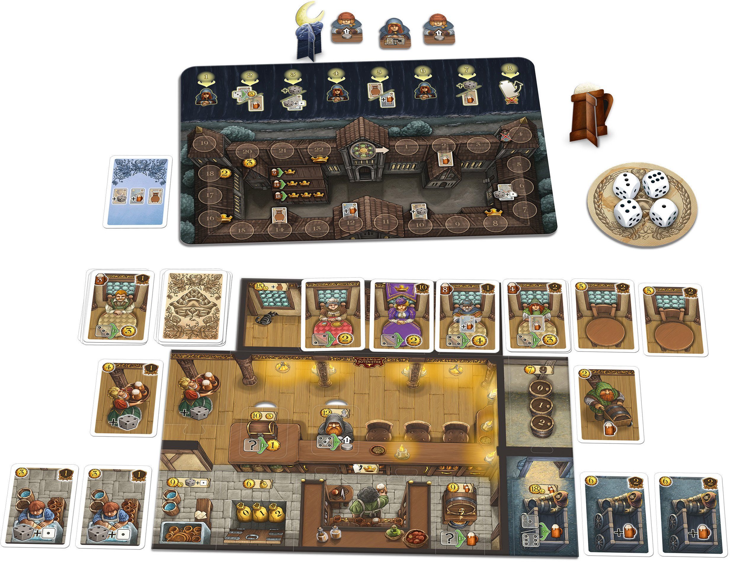 Schmidt Spiele Spiel, Die Tavernen im Tiefen Thal