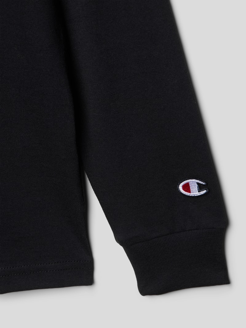 Longsleeve mit Label-Print in schwarz