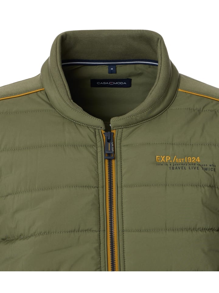 CASAMODA Sweatjacke in Grün günstig kaufen