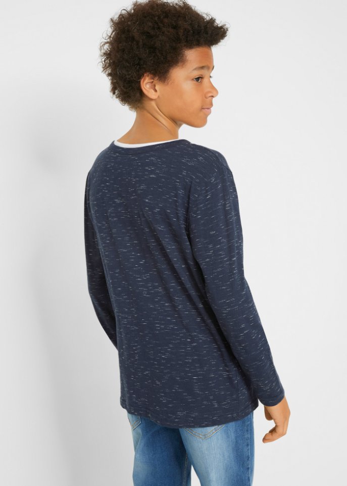 Jungen Henleyshirt 2-in1 Optik