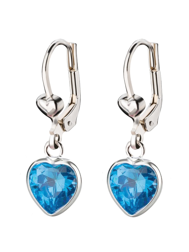 schmuck23 Silber Ohrringe 925 Zirkonia Herz 0,7 cm x 0,8 cm günstig kaufen onesize