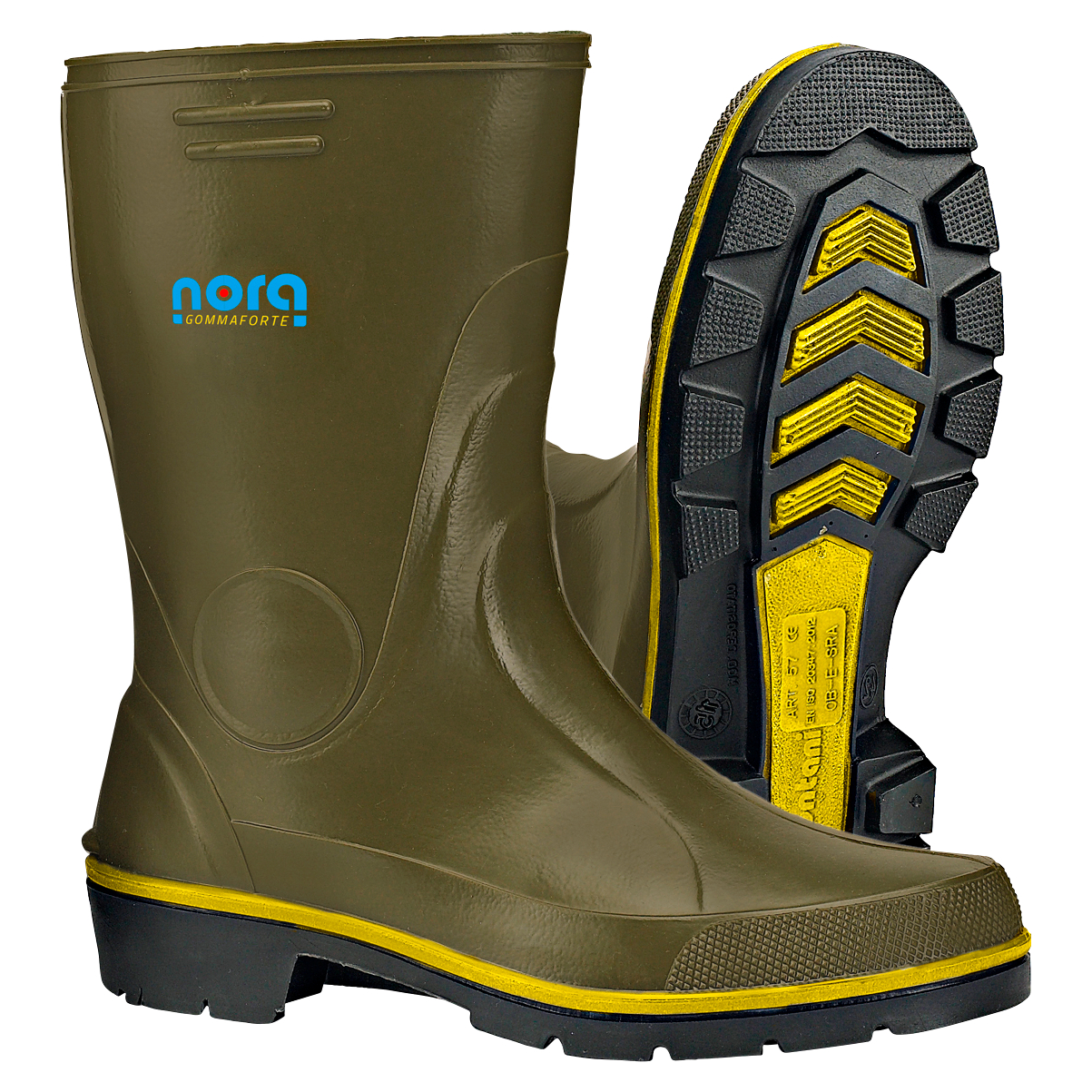 Herren Nitril Gummistiefel halbhoch
