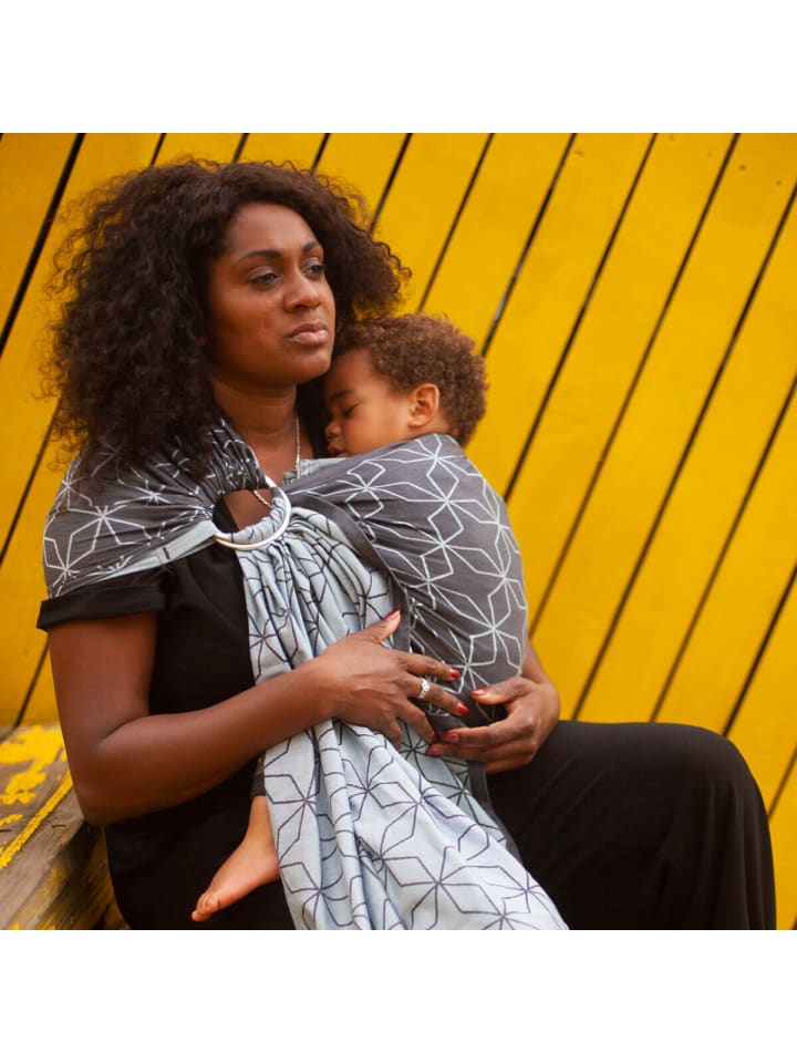 Hoppediz Babytragetuch Ring-Sling kbA in Malmö aqua günstig kaufen 70 x 200 cm