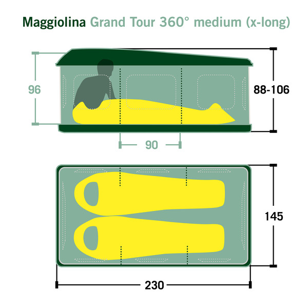 MAGGIOLINA GRAND TOUR 360° - Dachzelt