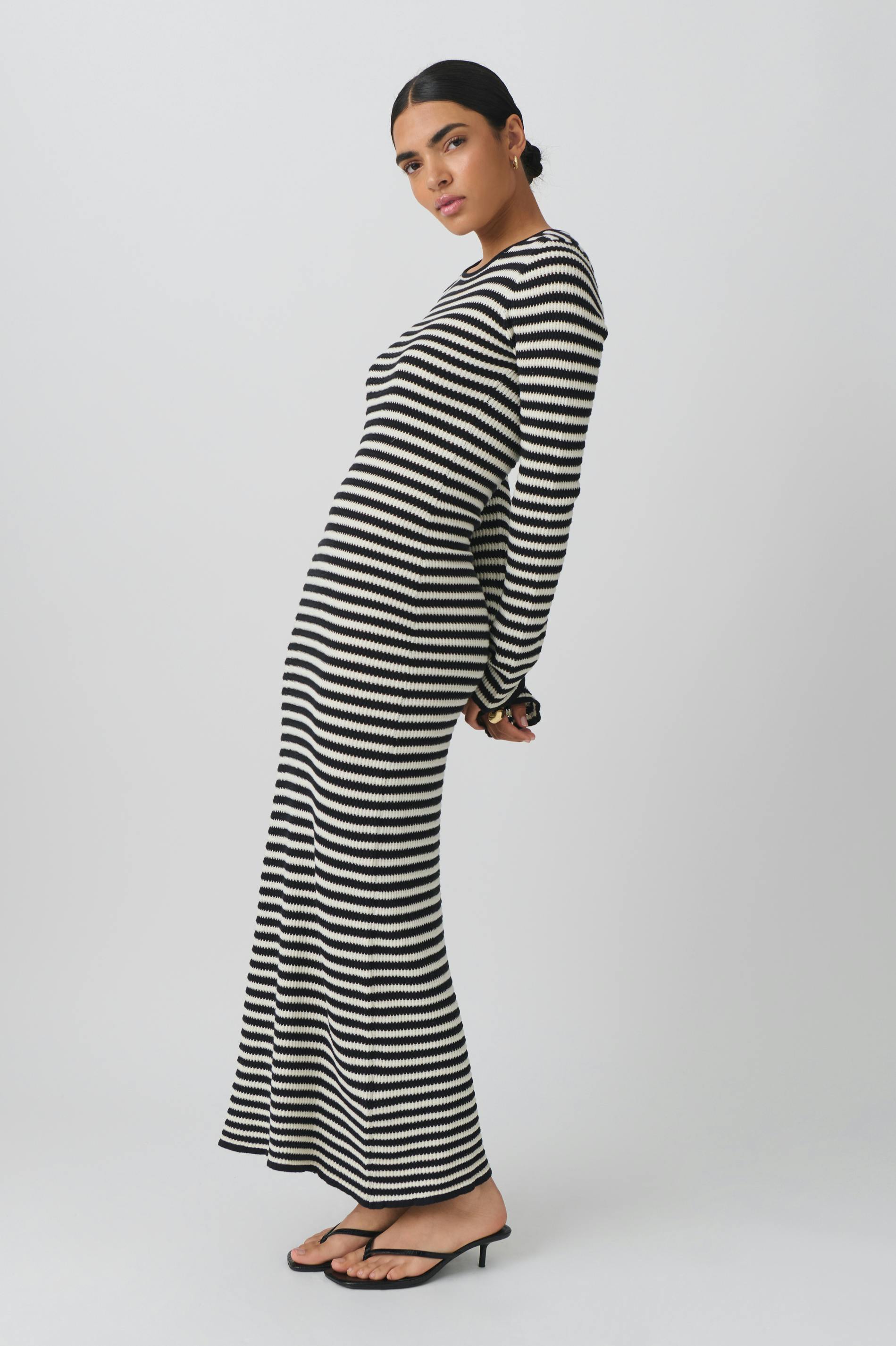 Knitted pointelle dress