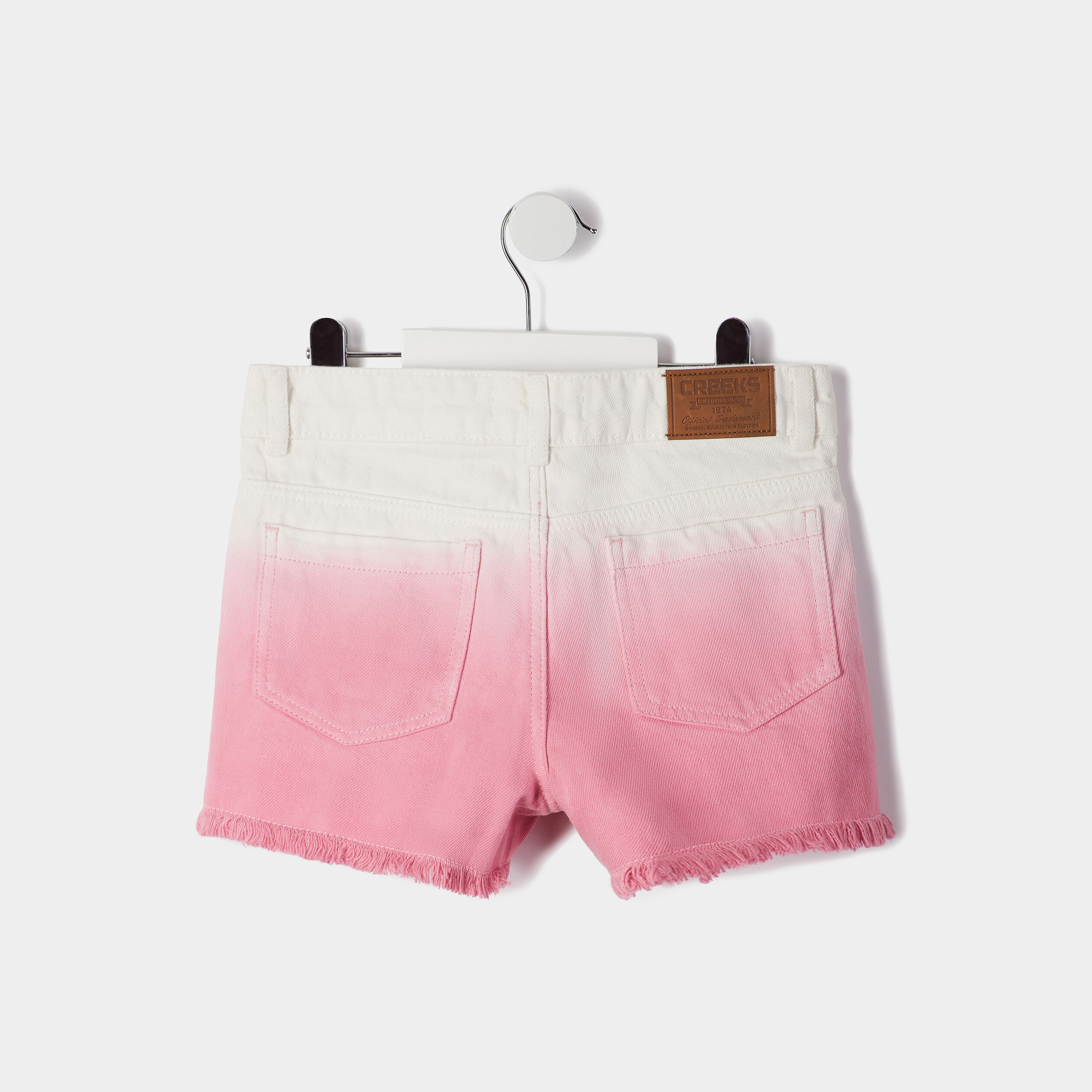 Short droit 5 poches Creeks rose fille | La Halle