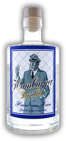 Hamburger Doppelkorn 38,6% Hamburger Doppelkorn 38,6% Ein runder und hochwertiger Hamburger Doppelkorn. 0,5	 Liter - Vol 38,6%