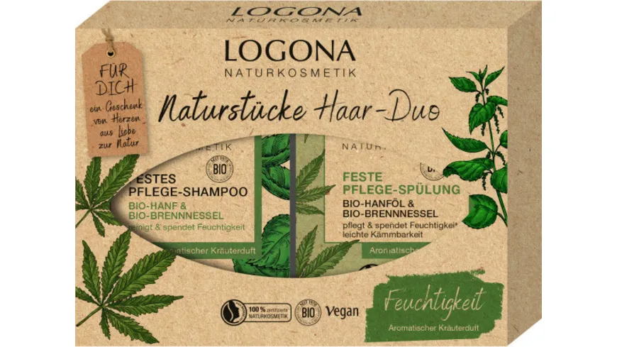 LOGONA Naturstücke Haar-Duo Feuchtigkeit