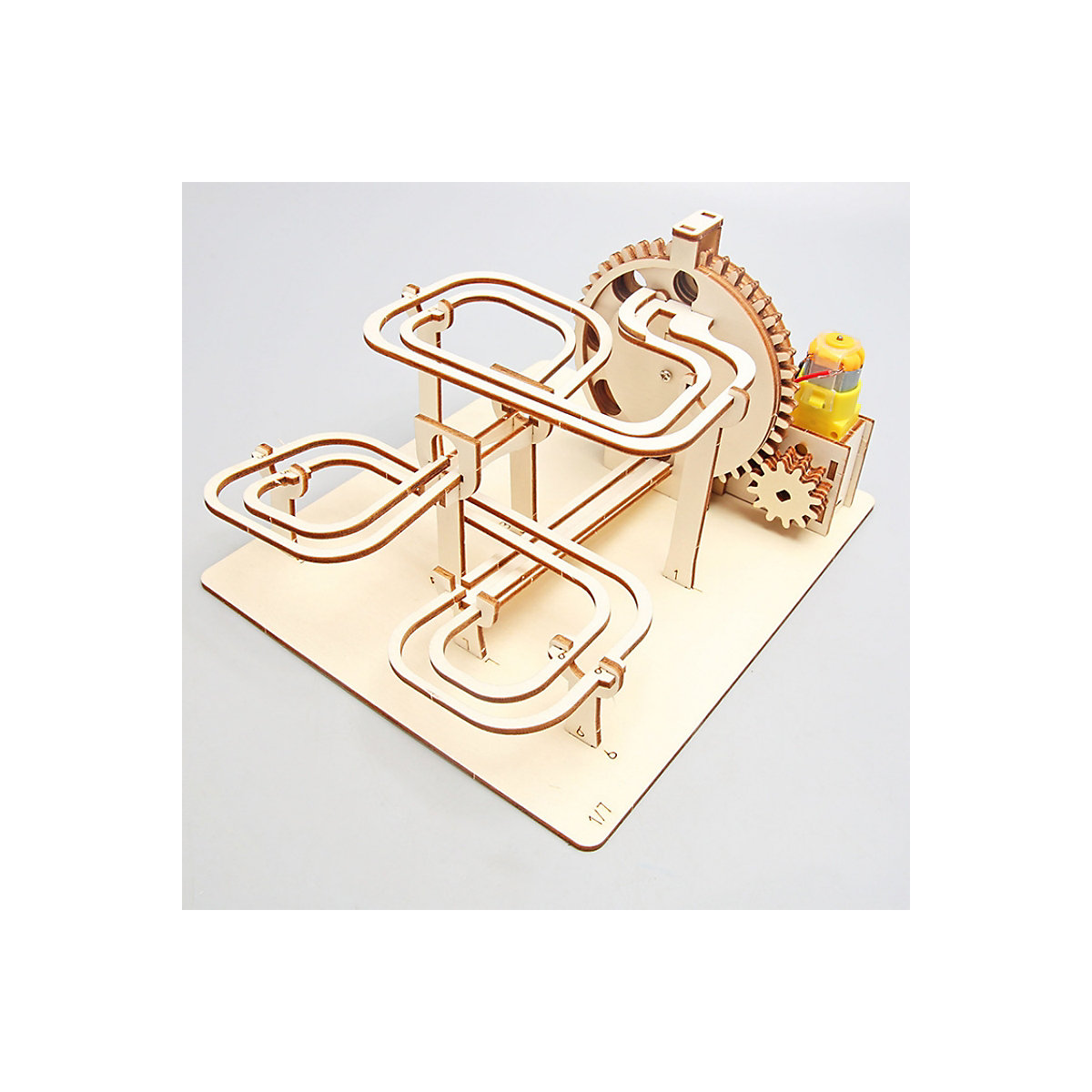 DIY physikalische Wissenschaft Mini-Experiment elektrische Slalom-Kugelbahn Elektrische Orbitalkugeln Lernspiele für Kinder auf einem Kugelstapel