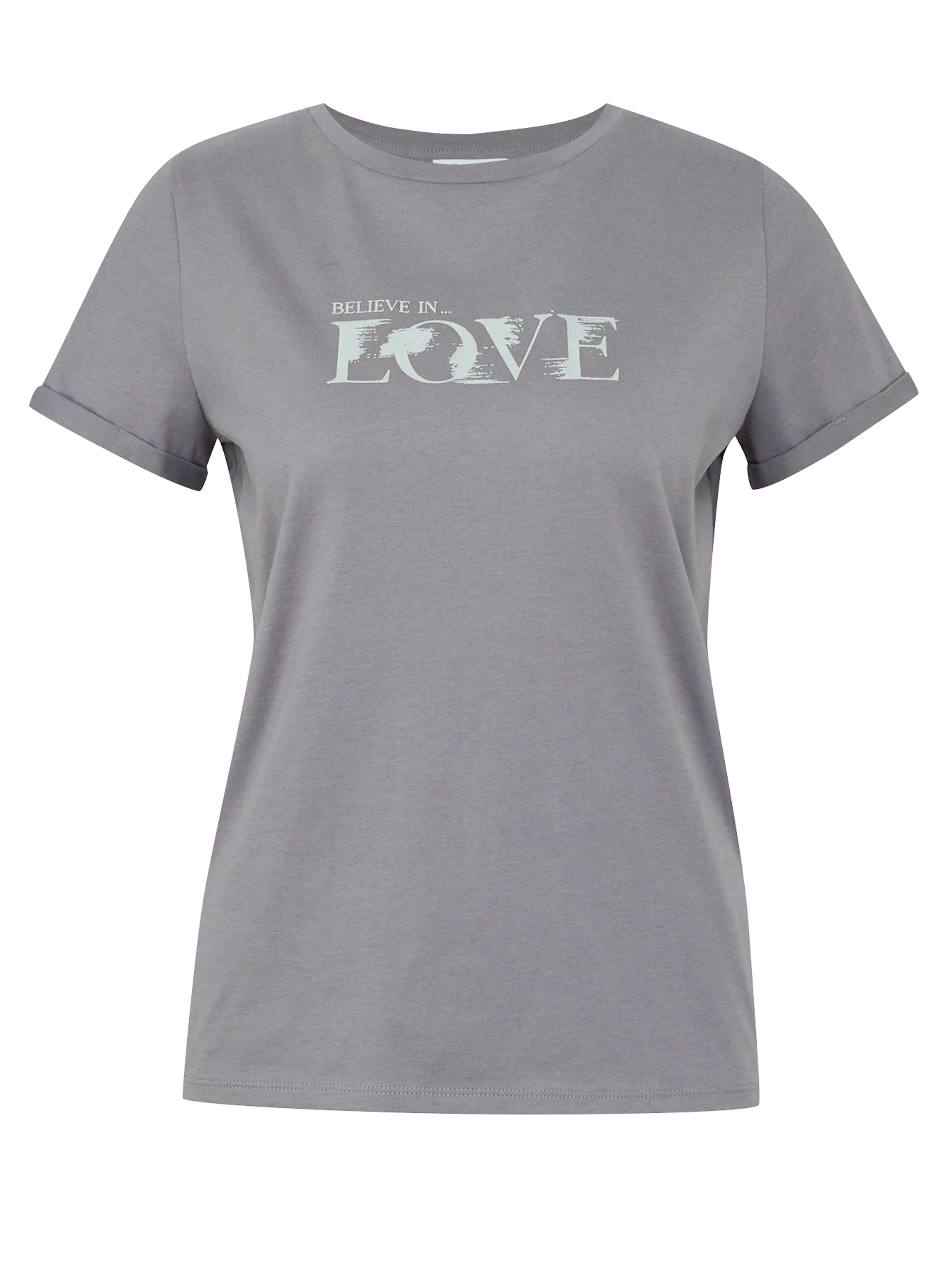 Graues Damen-Kurzarm-T-Shirt ORSAY