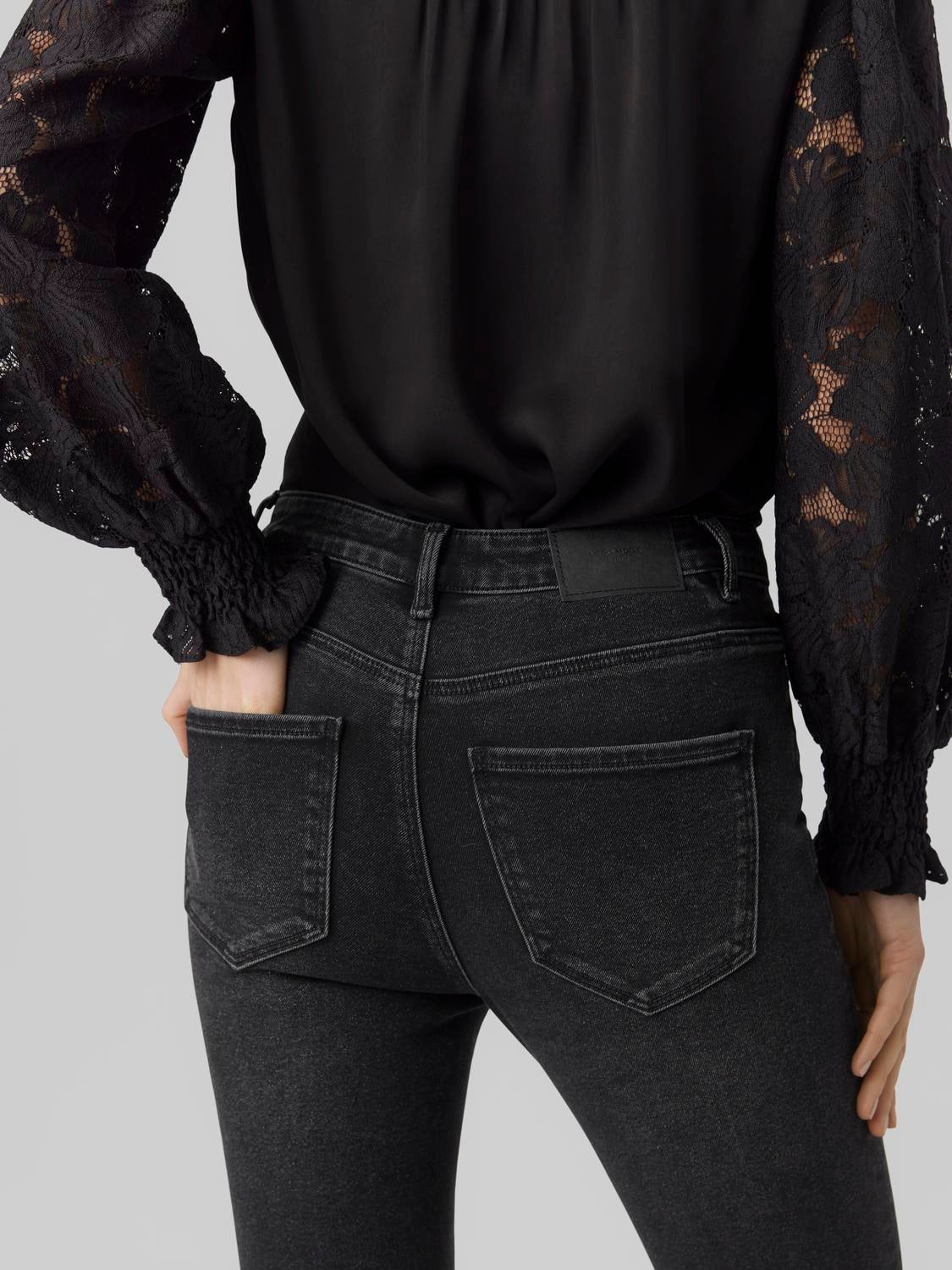 VMSOPHIA Hohe Taille Slim Fit Jeans
