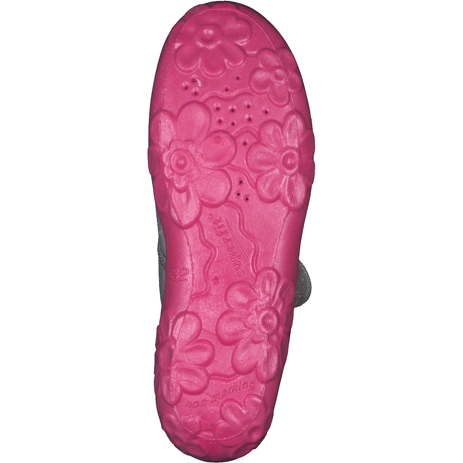 Superfit BONNY 00280, Hausschuhe, Kinder, grau/pink