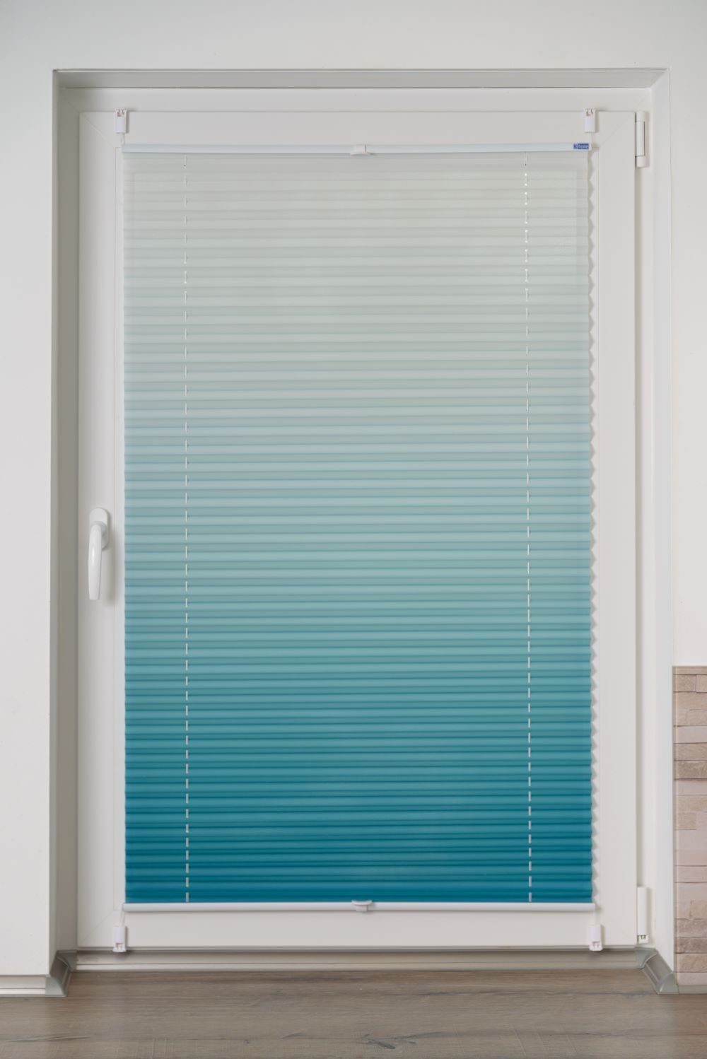 Plissee Farbverlauf `Sunrise´, K-HOME, verspannt, Klemmfix, mit effektvollen Farbverlauf moderne optik, ohne Bohren oder Schrauben