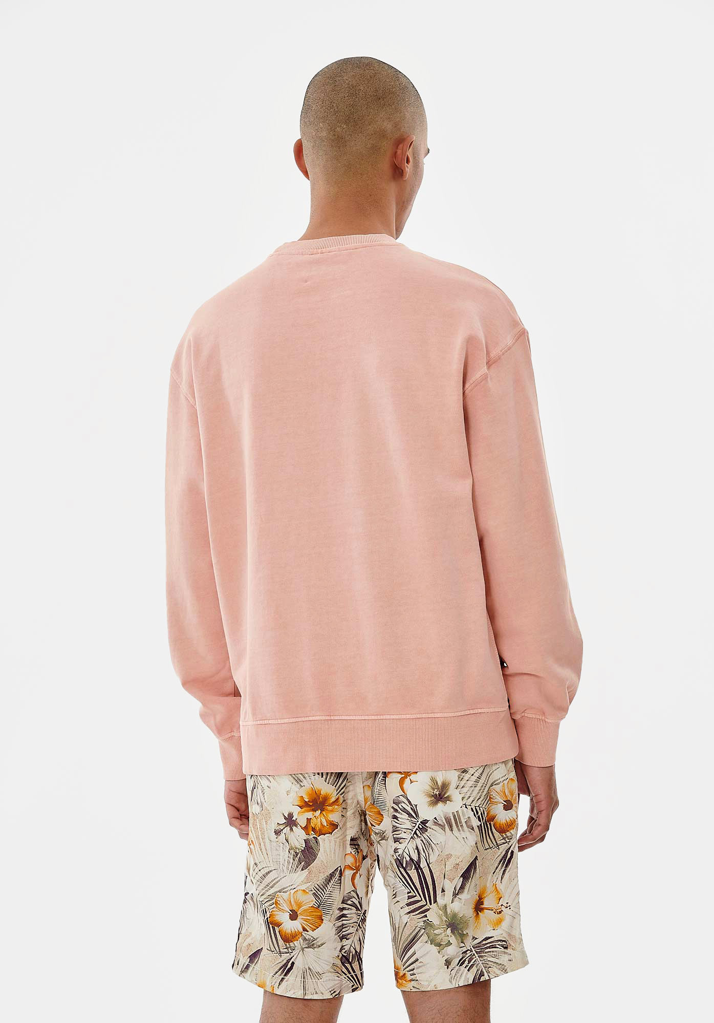 CREW   Sweat rose Homme en 100% coton