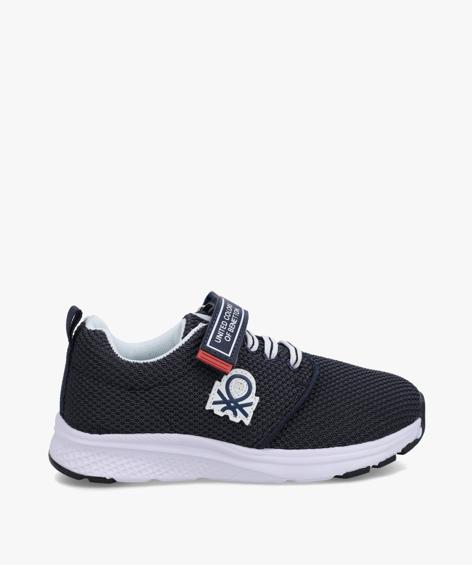 Baskets Garçon running dessus maille unie - Benetton marine | GEMO