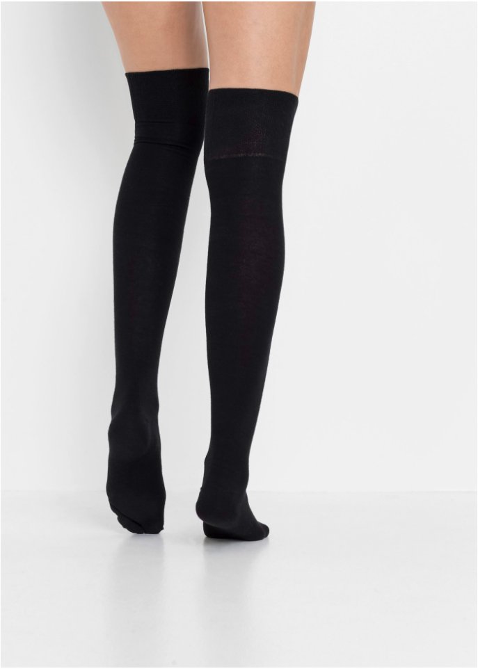 Overknee Strümpfe (2er Pack) mit Bio-Baumwolle