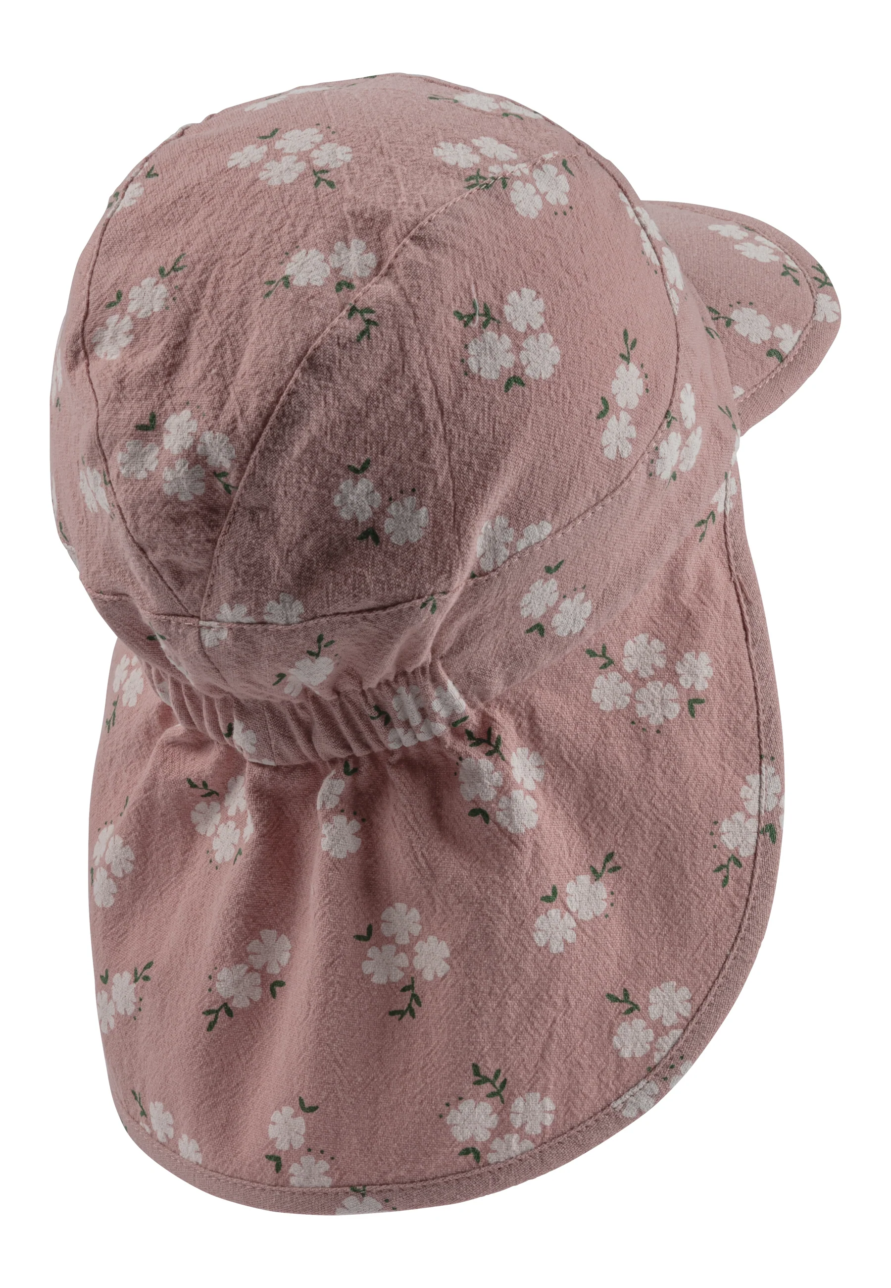 Schirmmütze mit Nackenschutz in grün oder rosa