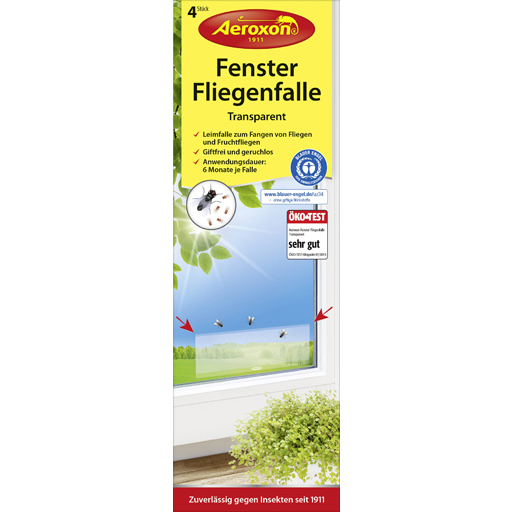 AEROXON Fenster Fliegenfalle  4 St