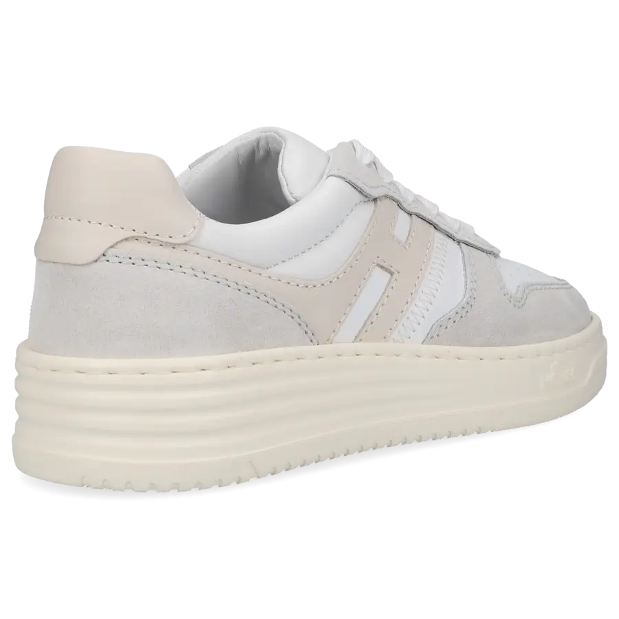 Hogan - Sneaker low H630 Kalbsleder Veloursleder - weiß