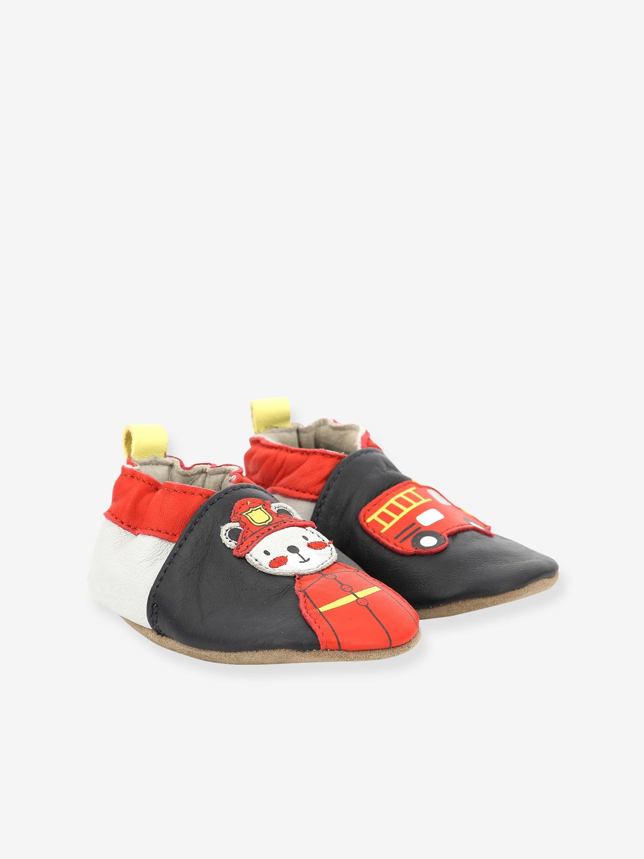 Robeez Baby Krabbelschuhe FIREMAN 686641-10 ROBEEZ, Hausschuhe - marine