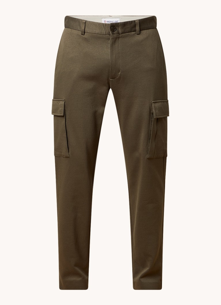 Pantaloni cargo Moncler Slim Fit cu buzunare cu clapă