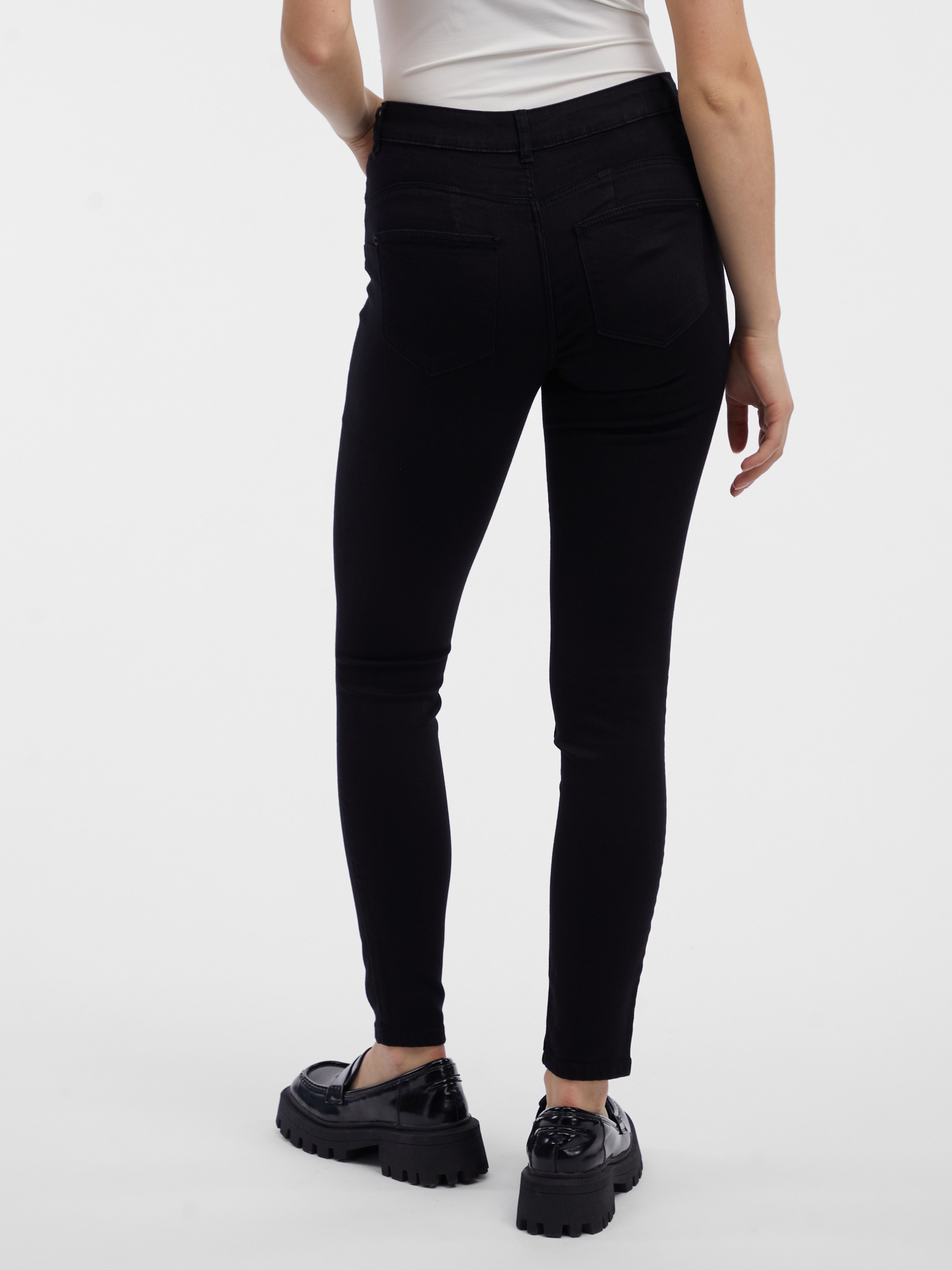 Schwarze Skinny-Fit-Jeans Damen ORSAY