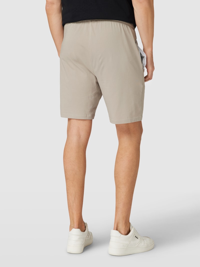 Sweatshorts mit elastischem Bund in taupe