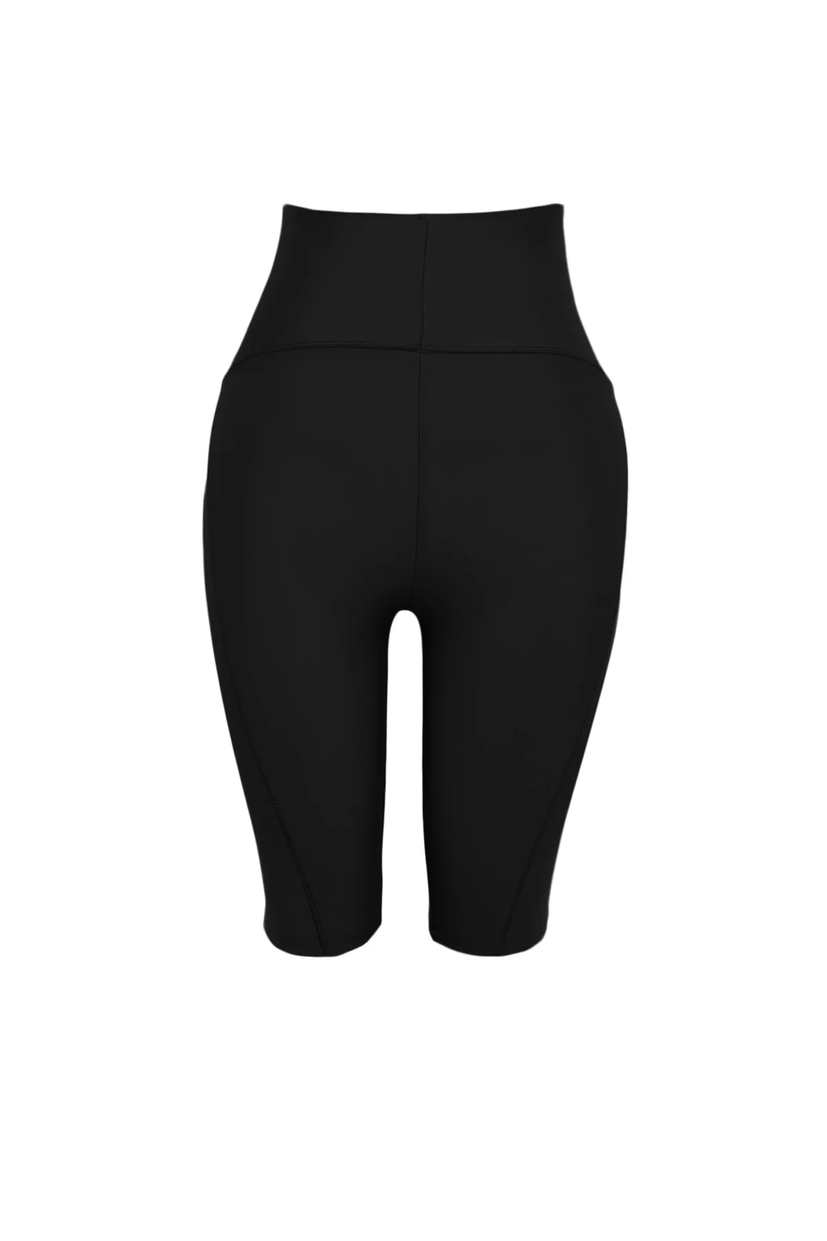 Trendyol Collection  Schwarze Restorer-Strick-Sport-Biker-/Radfahrer-/Kurz-Leggings THMSS23TY00021