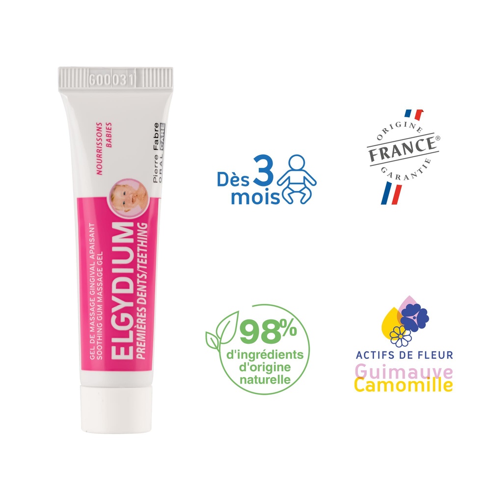 Oral Care ELGYDIUM Première dents PANSORAL 1DENTS15ML gel