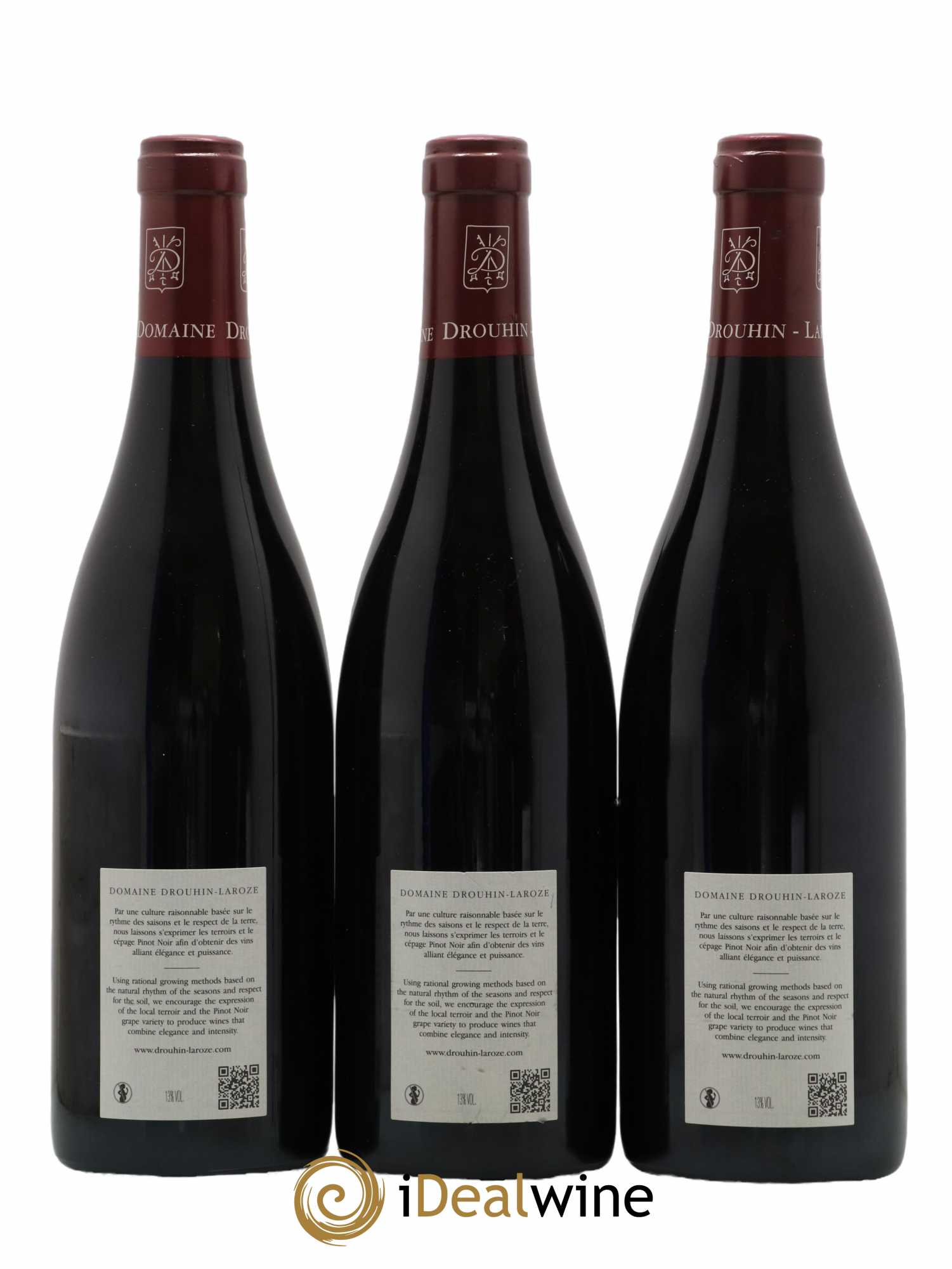 Latricières-Chambertin Grand Cru Domaine Drouhin-Laroze  2018 - Lot de 3 Bouteilles