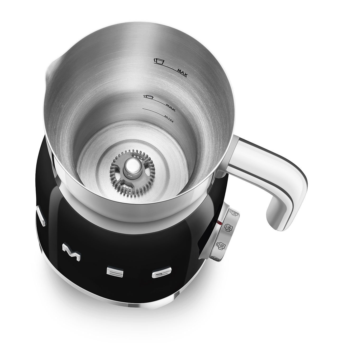 Smeg Milchaufschäumer MFF11BLEU, Schwarz