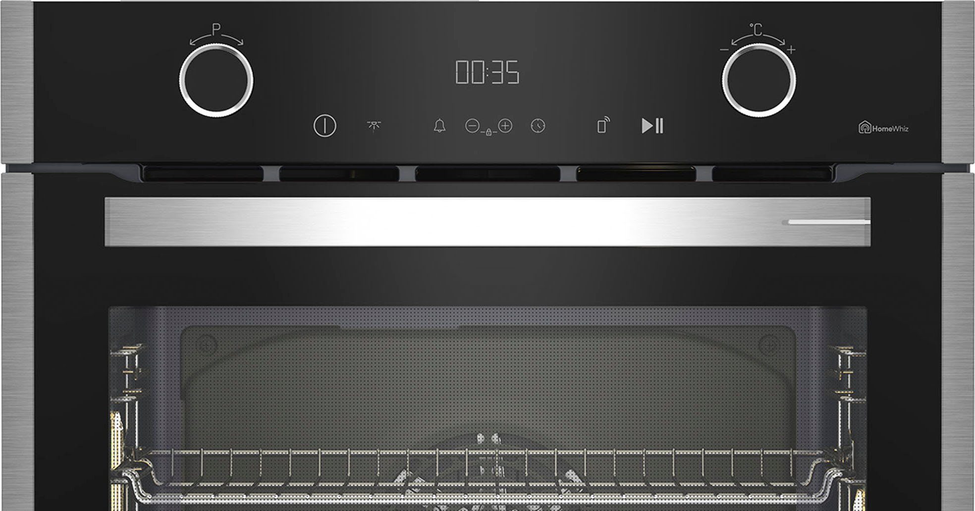 Grundig Backofen GEBM19401BH, mit 1-fach-Teleskopauszug