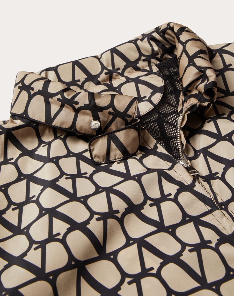 NYLON VINDJAKKE MED TOILE-IKONOGRAFI-PRINT