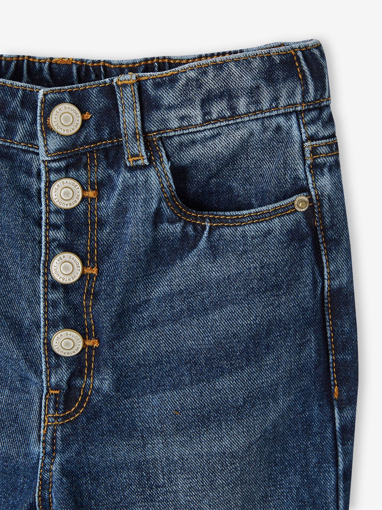 Jean Mom fit MorphologiK fille tour de hanches MEDIUM stone