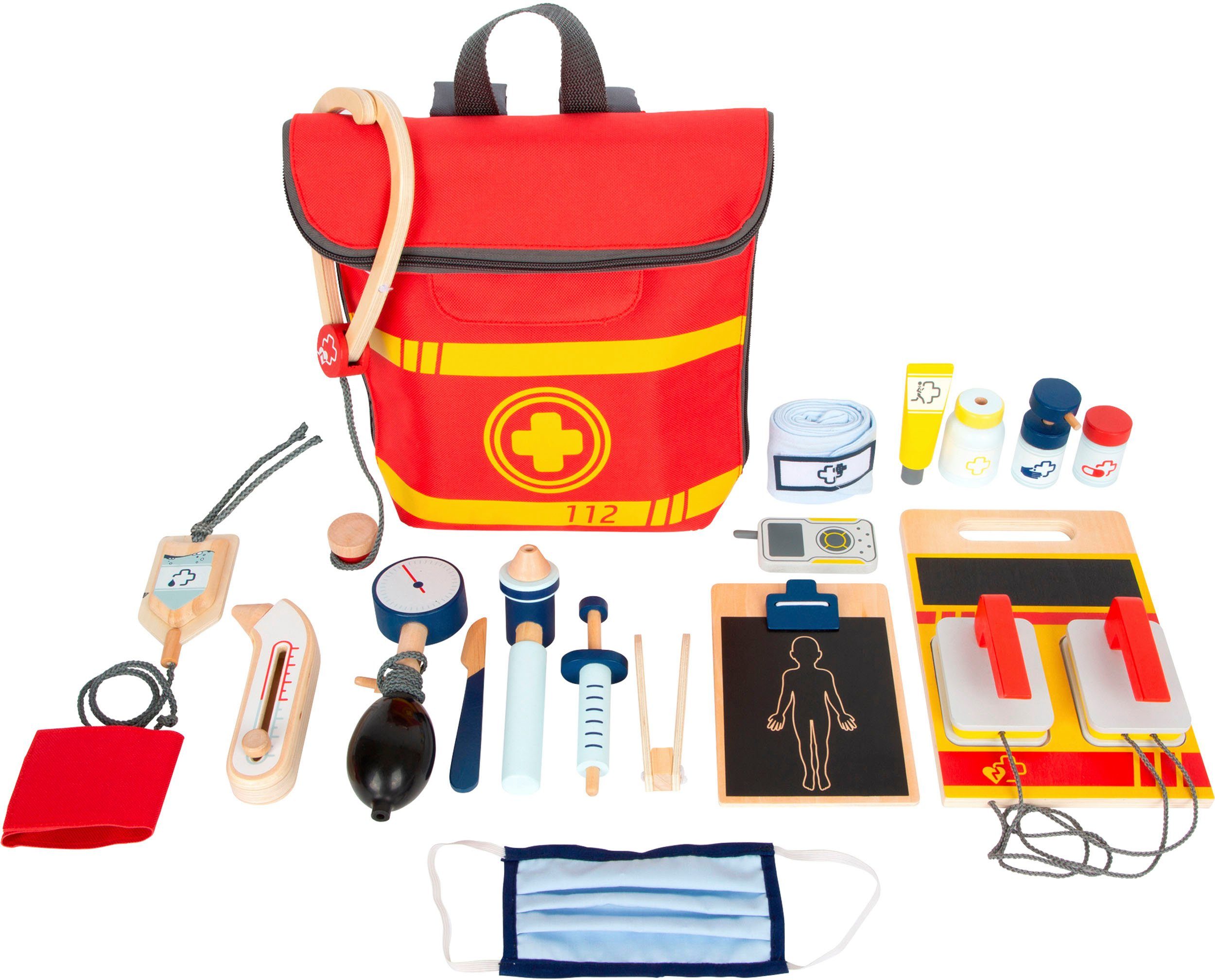 Small Foot Spielzeug-Arztkoffer Notarztrucksack