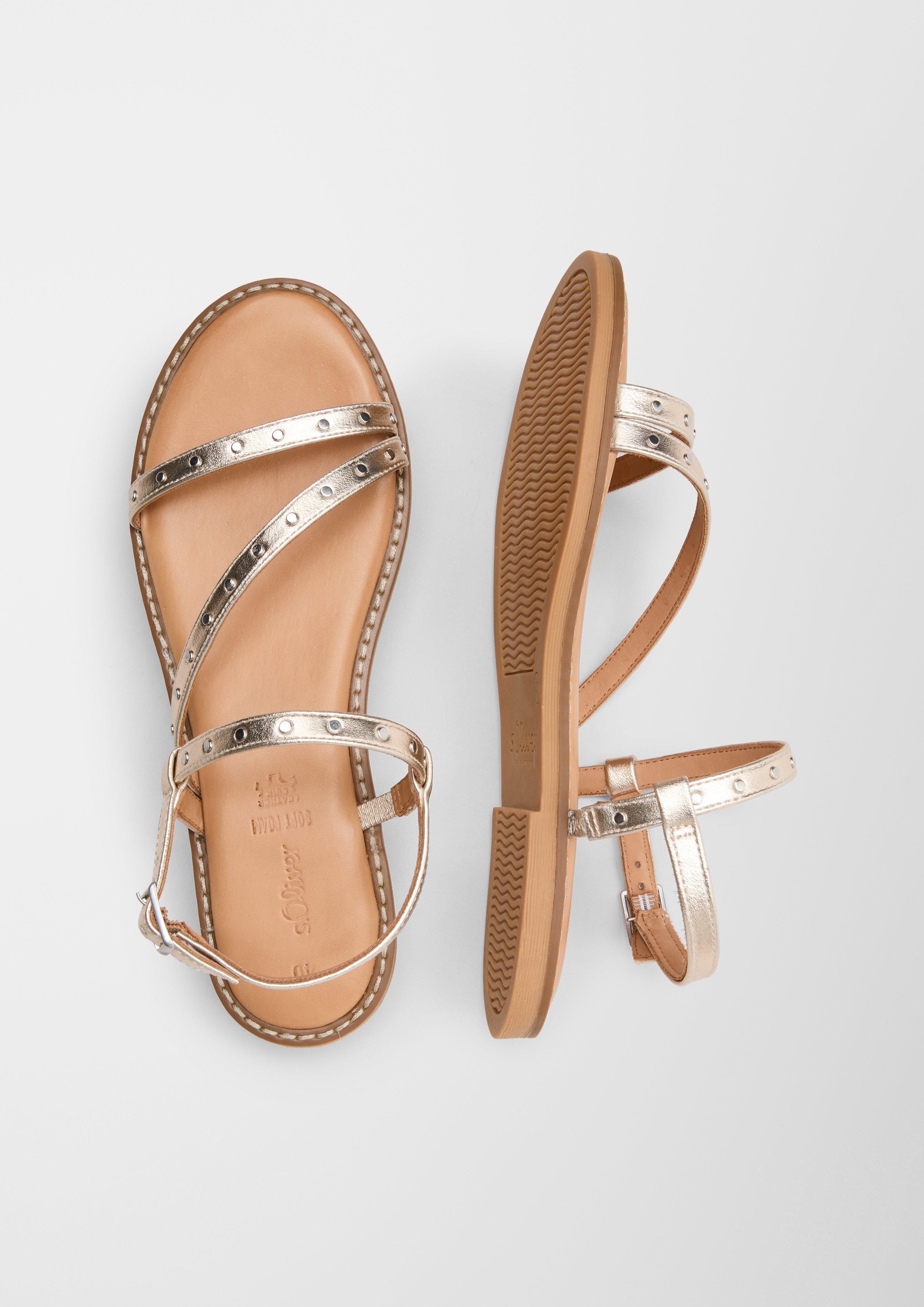 Nieten-Sandalen aus Echtleder  6007740-984