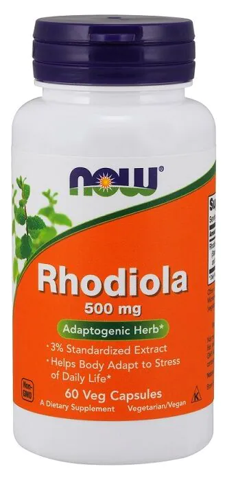 Now Foods Rhodiola 500 mg kapsule