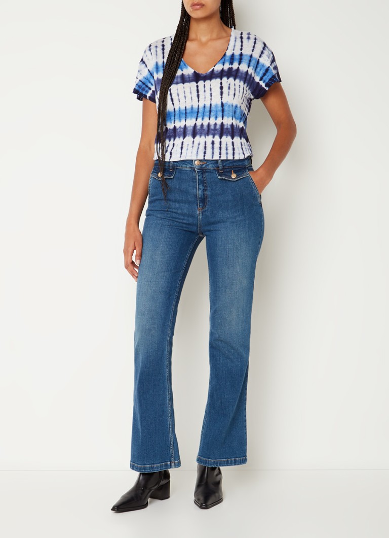 T-shirt in lino Gerard Darel Melane con stampa tie-dye