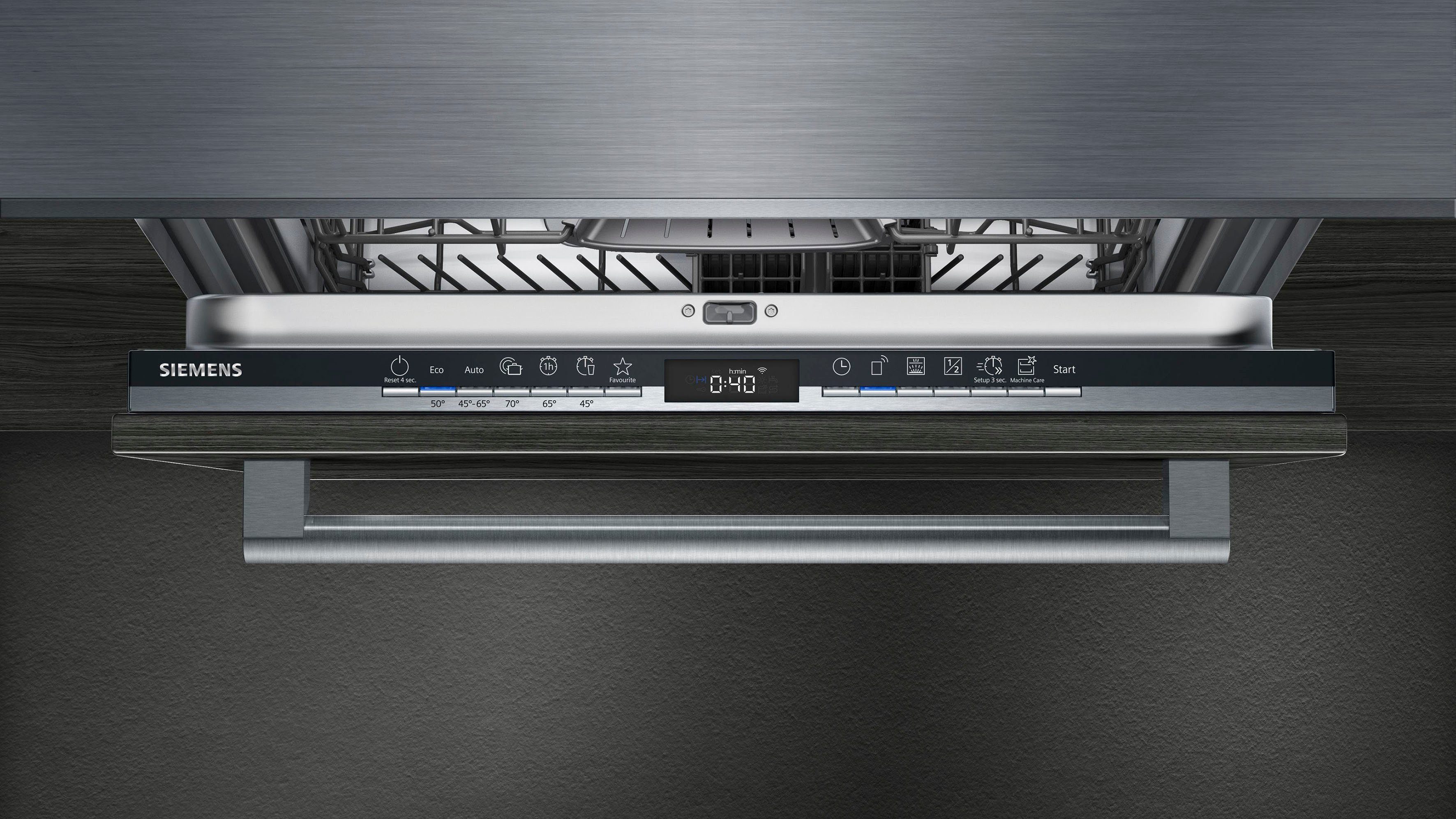 SIEMENS vollintegrierbarer Geschirrspüler iQ300, SN63HX32UE, 12 Maßgedecke