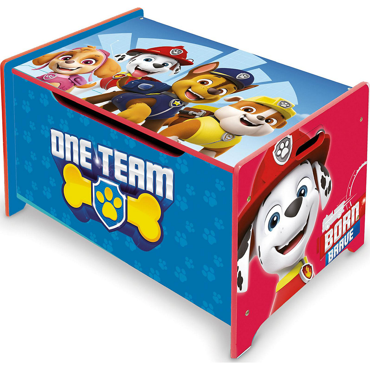 Spielzeugtruhe aus Holz, Paw Patrol