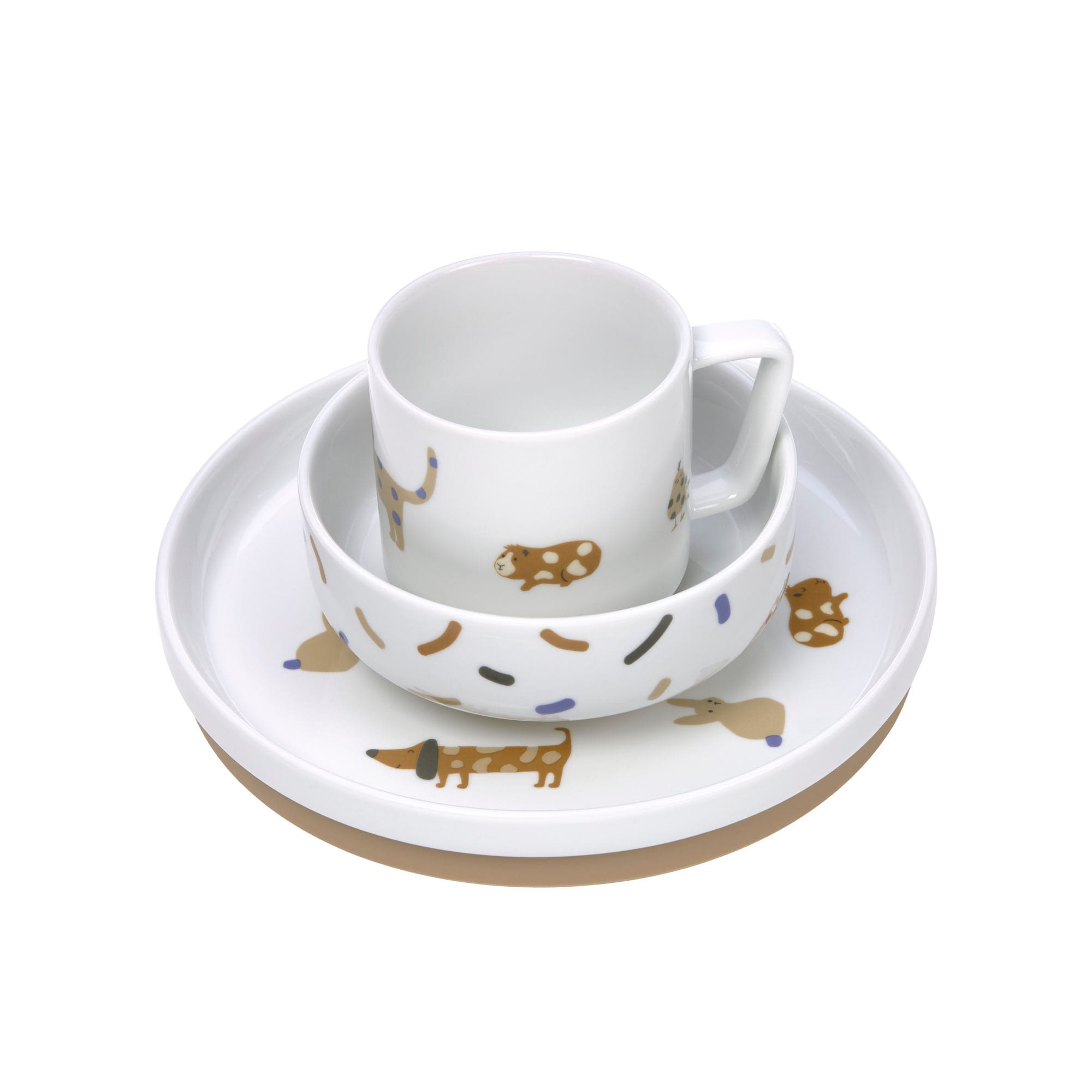Kindergeschirr Set Porzellan - Little Mateys, Royal Blau