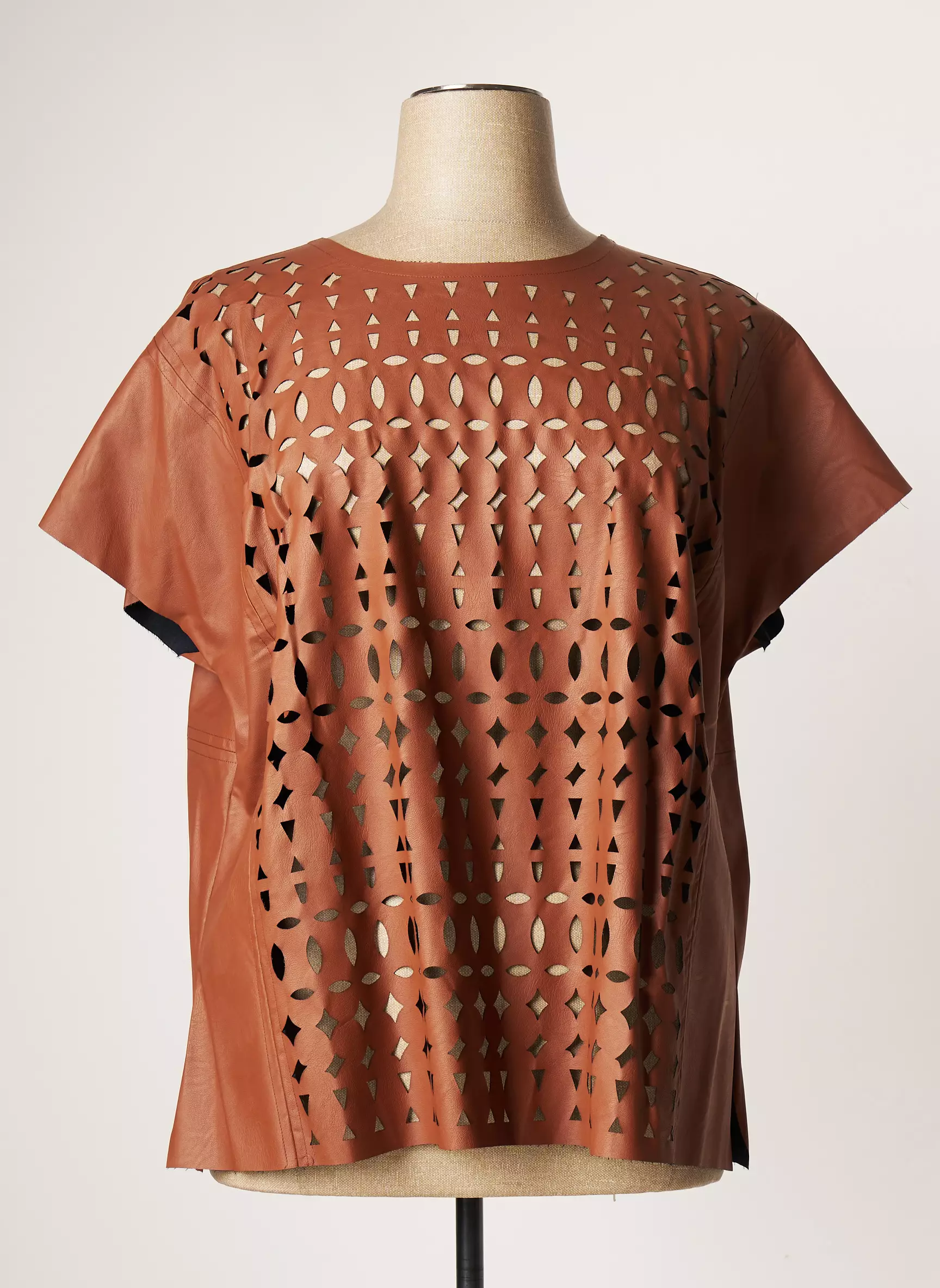 Mat Tshirts Femme couleur marron