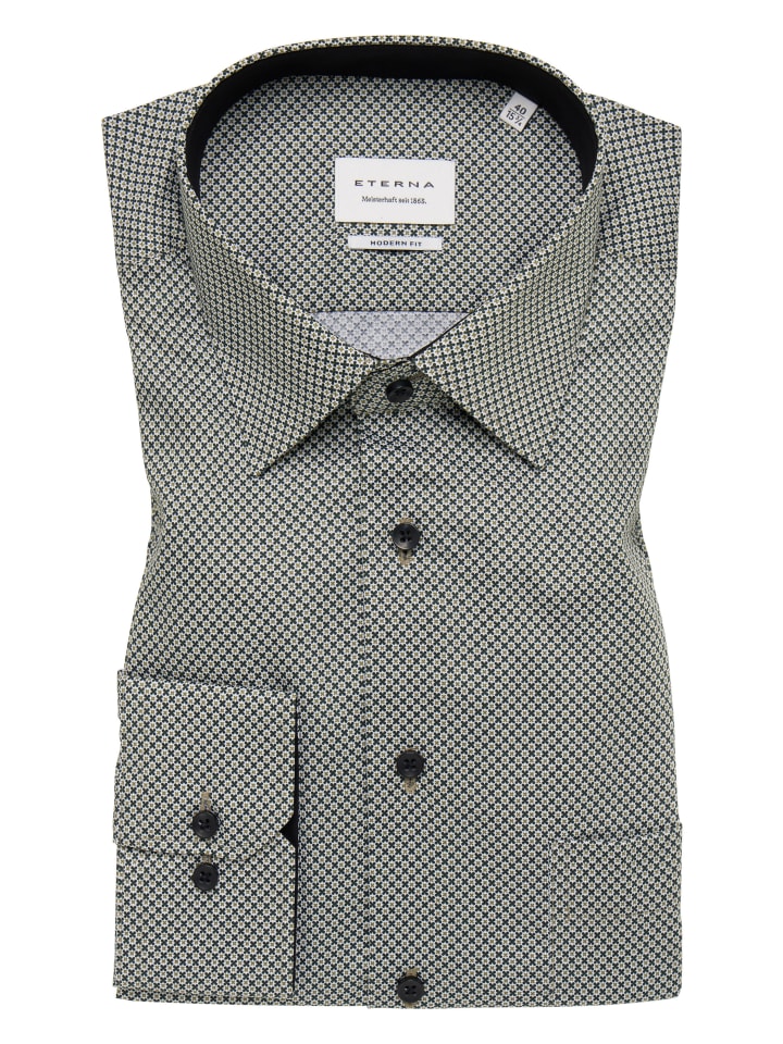 Eterna Hemd MODERN FIT in grün günstig kaufen