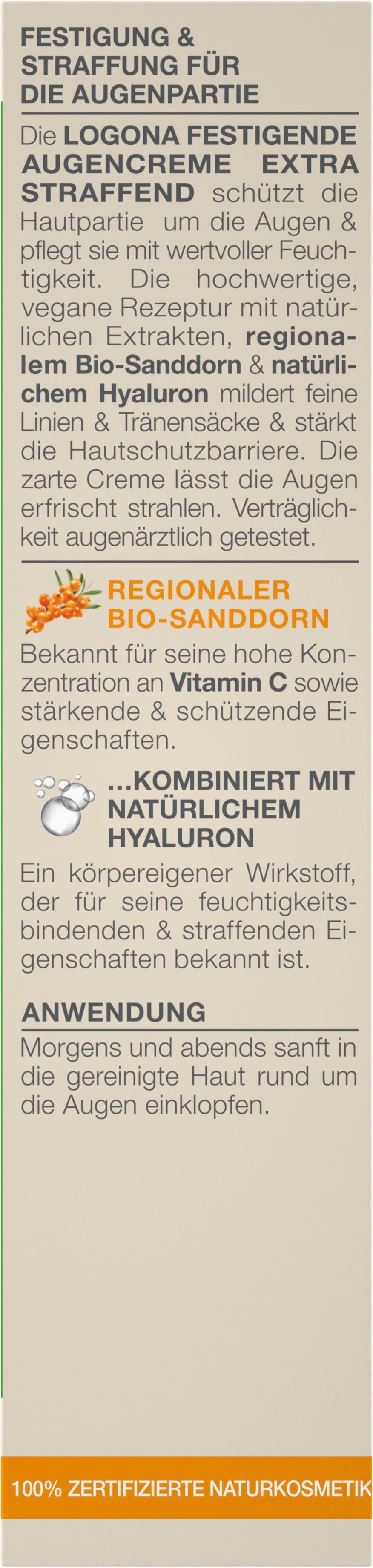 LOGONA Augencreme Logona [AP] Straffende Augencreme