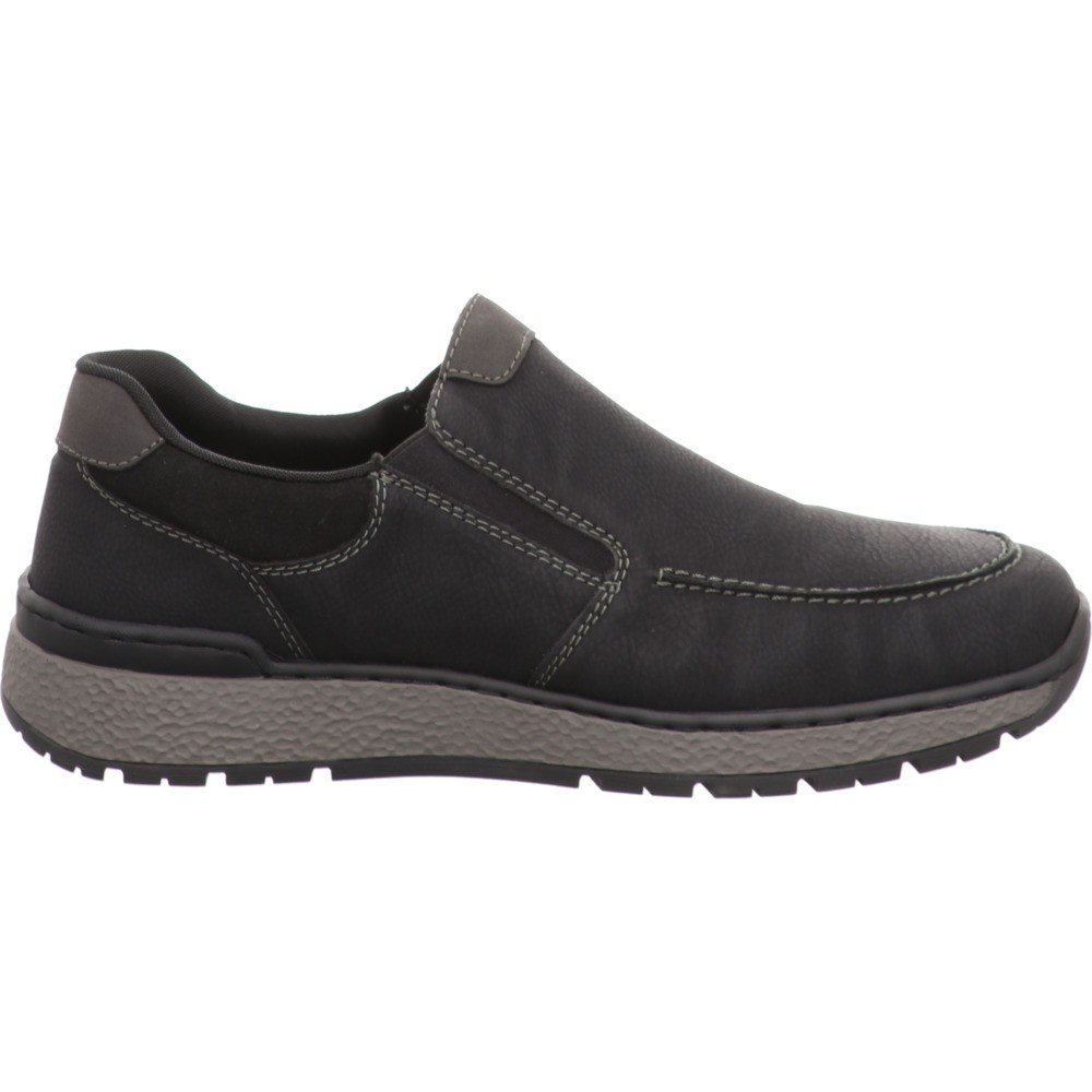 RIEKER Sportliche Slipper schwarz