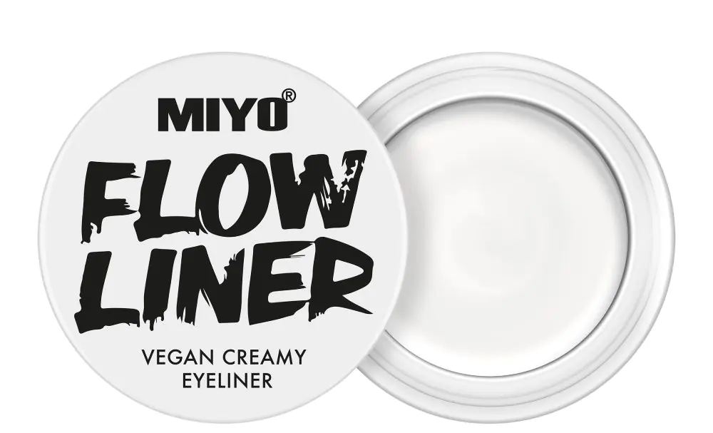 Miyo Flow Liner Creme Eyeliner, 02 Hvid Flag